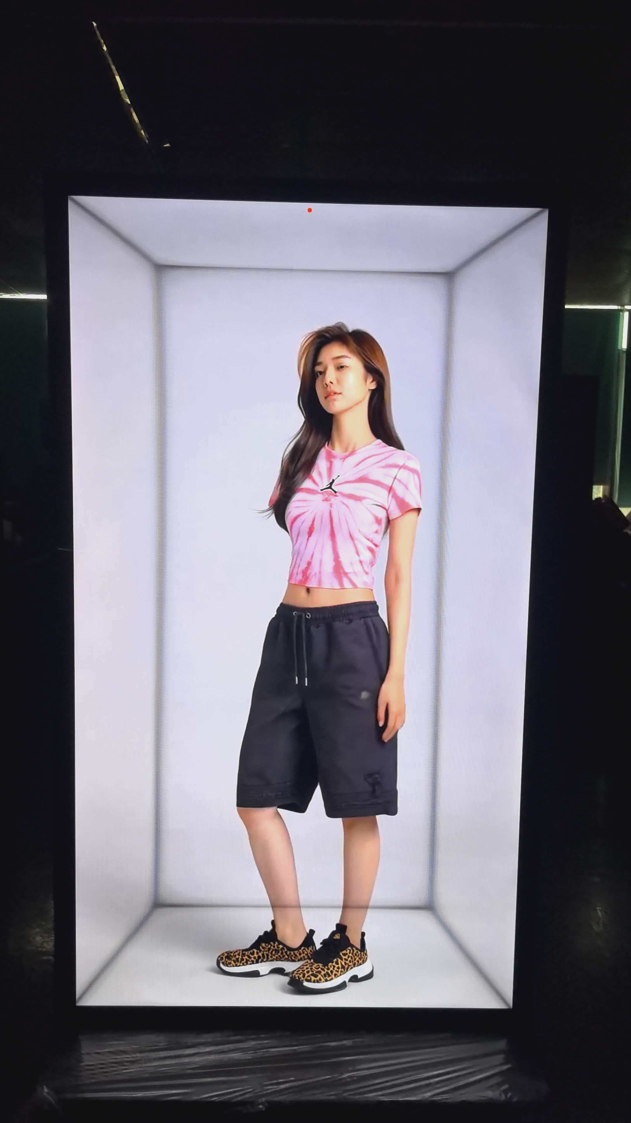 Translook Spatial Signage 86-inch glasses-free 3D transparent OLED display