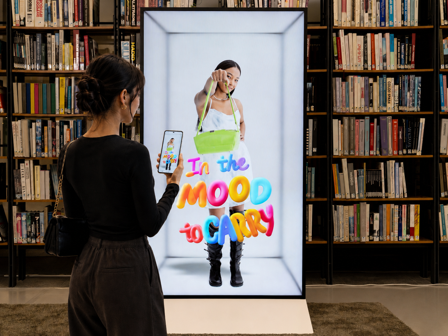 Translook Space retail and library 3D showcase case